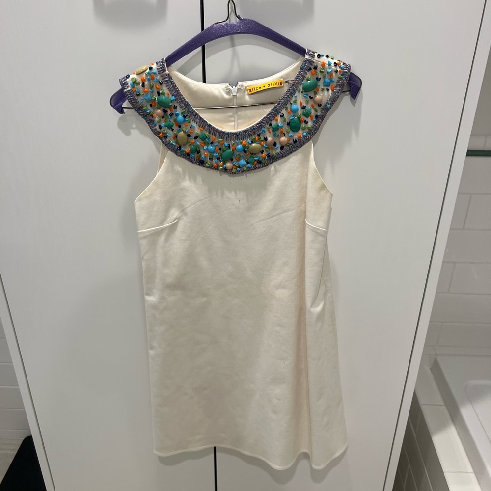 Alice and Olivia. A line beaded dress